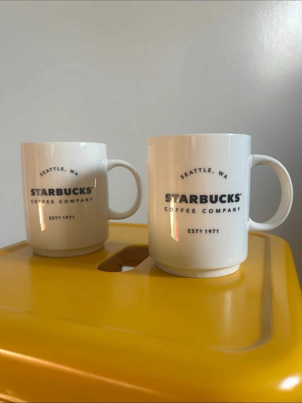 Pair of ceramic Starbucks 14oz. Mugs